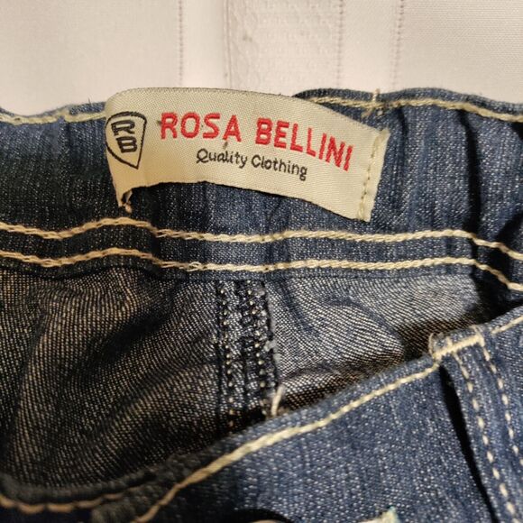 Rosa Bellini Size 5 Women's Jeans With Silver Designer Sequin Pockets - Picture 4 of 9